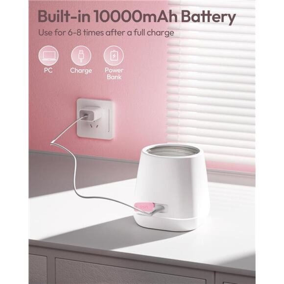 Portable Bottle Warmer, w-maxa Fast Baby Bottle Warmer for Travel Glass Bottle - Picture 5 of 7